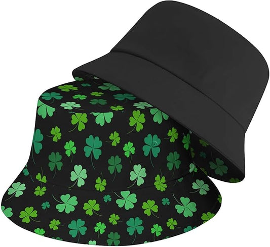 Bucket Hat for Women Men Unisex Sun Cap Packable Outdoor Fisherman Hat Headwear,Reversible Double-Side-Wear