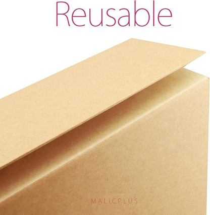 Large Gift Box with Lid 13.5x9x4.1 Inches, Kraft Groomsman Proposal Gift Box with Magnetic Closure for All Occasion (Matte Kraft)