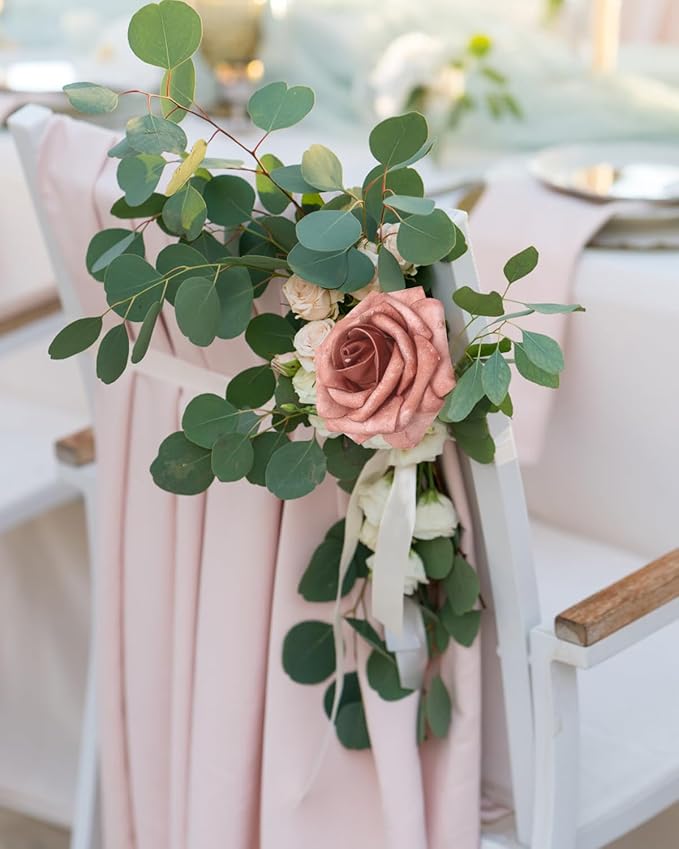 JOYLEX Artificial Flowers Realistic Roses, Real Looking Fake Roses with Stem for DIY Wedding Bouquets Centerpieces Bridal Shower Party Home Romantic Decorations (Warm Taupe, Regular 3" - 200pcs)