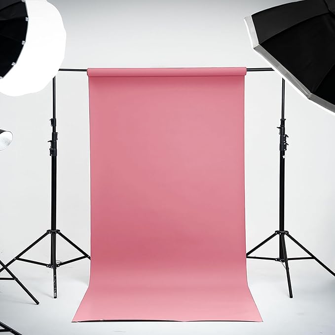 Kate Seamless Paper Backdrop for Photography Pink Backdrop Paper (86''x32.8' Baby Pink)