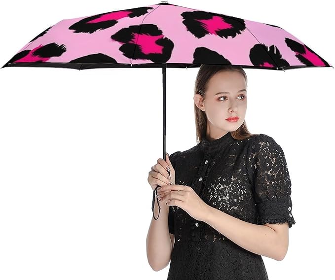 Fashion 3 Fold Sunny Rain Sunscreen Umbrella Portable Automatic Umbrella