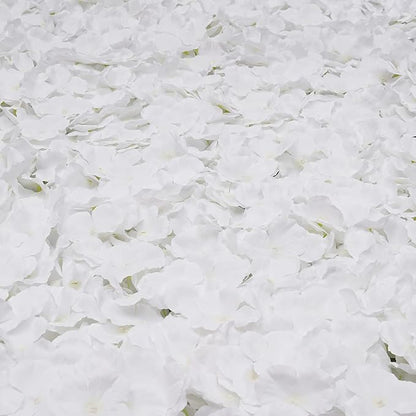 CNCEST 10Pcs Flower Panels,15.7"x 23.6" Artificial Flower Wall Panel, White Flower Backdrop Wall for Home Party Wedding Christmas Festival Photo Backdrop Decor (15.7"x 23.6"-10pcs)