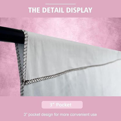 Abstract Professional Photography Backdrop for Portrait Photo Props Booth Background Photoshoot Studio with Polyester Fabric Roller Pocket on Top (6x8ft,Light Pink,No Stand)