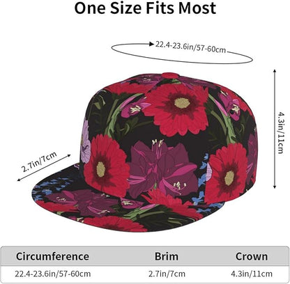 Tulip Flower Baseball Cap for Women Baseball Caps Flower Hat Tulip Baseball Hats Womens Cap for Outdoor