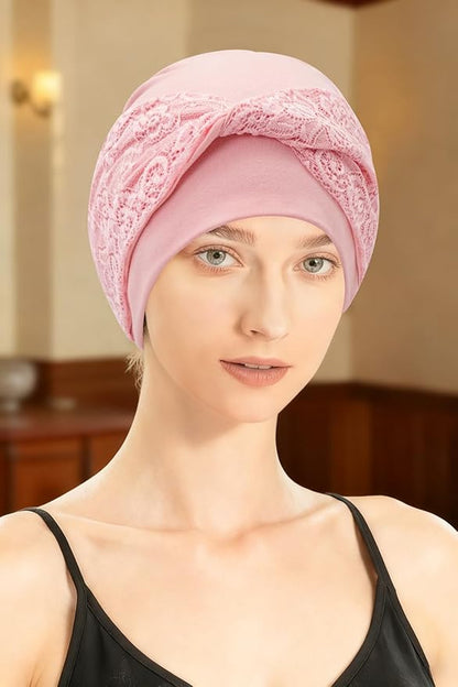 XYIYI Knot Chemo Headwear for Womens Cancer Patients, Stretchy Chemotherapy Headwraps Beanie Hats