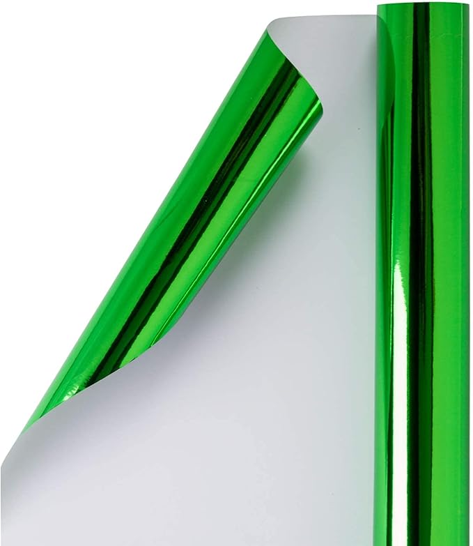 RUSPEPA Green Christmas Wrapping Paper - 81.5 Sq Ft - Solid Color Paper Perfect for Wedding,Birthday,Christmas,Baby Show - 30 inches x 32.8 feet, Light Green
