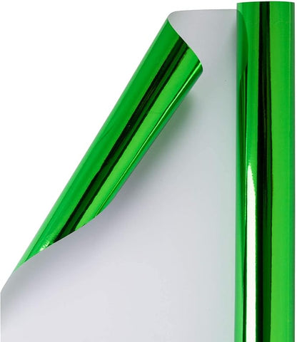 RUSPEPA Green Christmas Wrapping Paper - 81.5 Sq Ft - Solid Color Paper Perfect for Wedding,Birthday,Christmas,Baby Show - 30 inches x 32.8 feet, Light Green