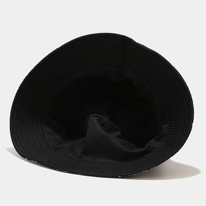 Bucket Hat for Women Men, Cotton Reversible Double Side Wear Sun Hats Beach Fisherman Hat