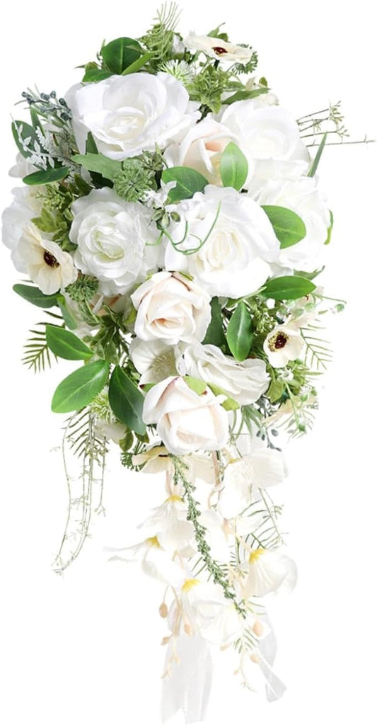 Bridal Bouquet Decoration Ornament Lightweight Rustic Wedding Toss Bouquet Bride Flower for Party Outdoor Anniversary