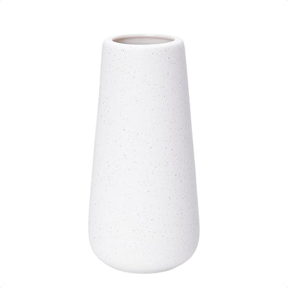 D'vine Dev 8 Inch Ceramic Flower Vase Textured Finishing, Minimalist Design for Kitchen, Bedroom, Living Room, Centerpieces, Office, Speckled Porcelain, VS-XH-G-1