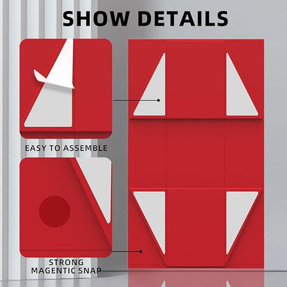 Gift Box 8x8x4 Inch with Magnetic Closure Lid Red Gift Boxes For Presents,Bridesmaid Gifts Box,Birthday Gift box,Luxury for Gift Packaging, Magnetic Gift Box for Wrapping Gifts(Red)