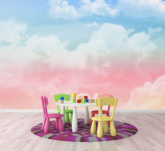 Cloud Wallpaper Mural for Girls' Bedrooms Kids Rooms Nursery（Not Peel and Stick）