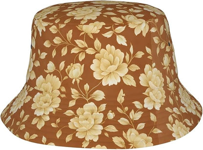 Rustic Autumn Cows and Pumpkins Bucket Hat Novelty Sun Hats Trendy Fisherman Cap for Men and Women