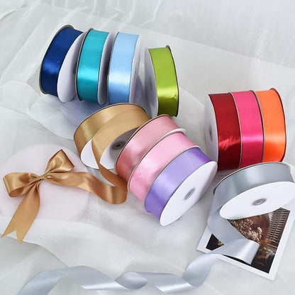 TONIFUL 1-1/2 Inch (40mm) x 100 Yards Black Wide Satin Ribbon Solid Fabric Ribbon for Gift Wrapping Chair Sash Valentine's Day Wedding Birthday Party Decoration Halloween Craft Sewing