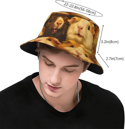 Cute Potted Cactus Bucket Hat Novelty Sun Hats Trendy Fisherman Cap for Men and Women