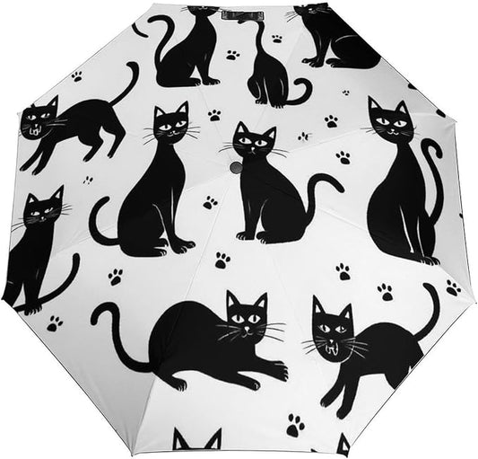 Fashion 3 Fold Sunny Rain Sunscreen Umbrella Portable Automatic Umbrella
