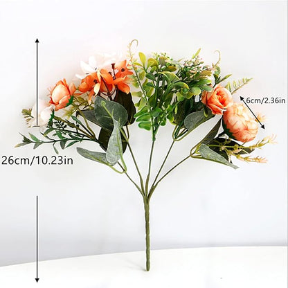 ASTRYAS Artificial Flowers, Peonies Artificial for Decoration Small Silk Flowers Bouquet Artificial Purple Peony for Wedding Party Cake Home Décor (Purple)