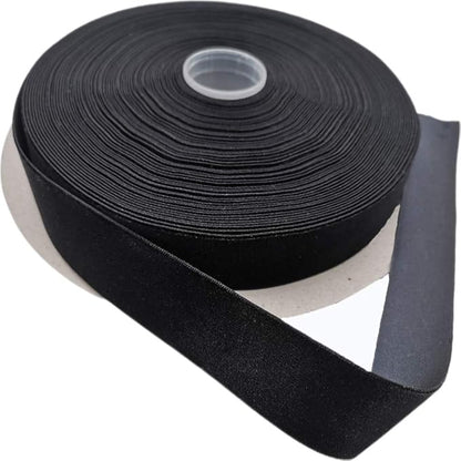 Nylon Velvet Ribbon Single Faced,1 Inch X 25Yards Spool (Black)