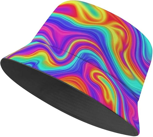 Bucket Hat for Women Men Unisex Sun Cap Packable Outdoor Fisherman Hat Headwear,Reversible Double-Side-Wear