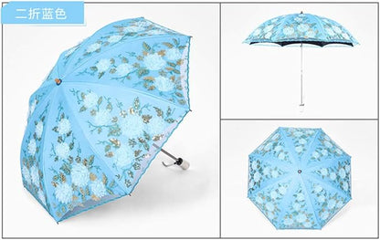 Honeystore Flower Lace Parasols for Wedding Party Lace Bridal Umbrella