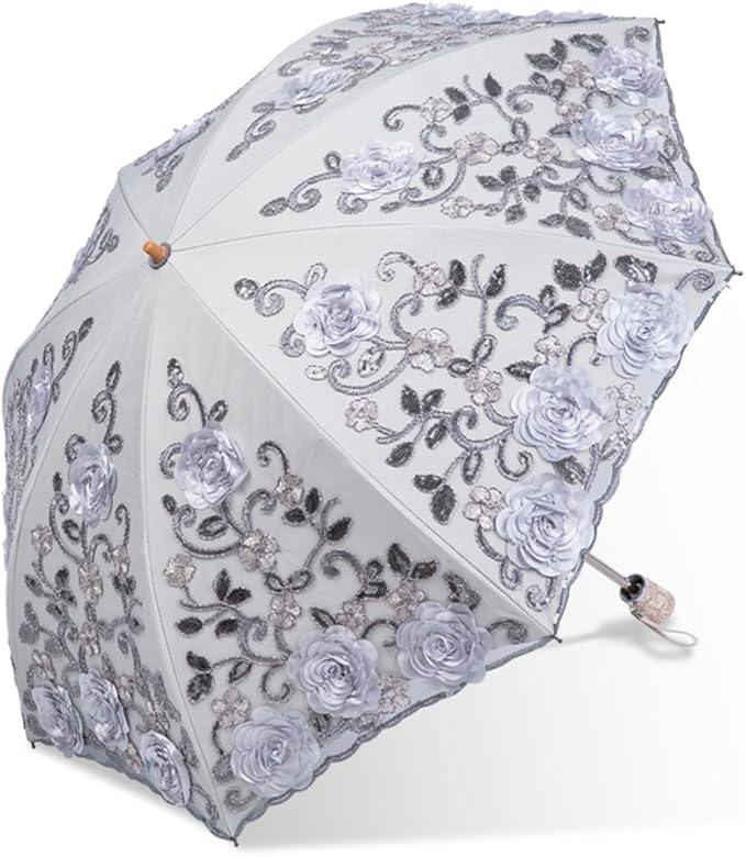 Honeystore Flower Lace Parasols for Wedding Party Lace Bridal Umbrella