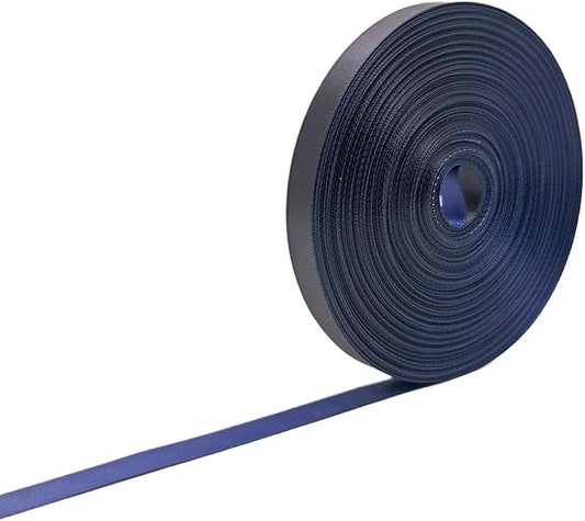 3/8 Ribbon, Black & Navy Two-Tone Double Faced Satin Ribbon for Gift Wrapping, Flower Bouquet, Bow, Hair, Wedding, DIY Crafts, Holiday Party Decorations, 30 Yards Total