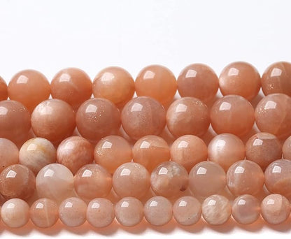 4MM 86PCS Natural Stone Sunstone Gemstone Loose Beads for Jewelry Making DIY Bracelet Crystal Beads