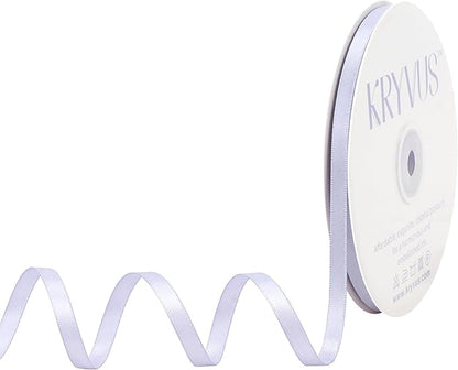Lilac Mist Satin Ribbon, Double Faced 2 Inch X 25 Yards Lilac Mist Ribbon, Premium Satin Ribbon for Gift Wrapping, Crafts, Hair Bow Making, Sewing, Flower Bouquet, Wedding Party Decor