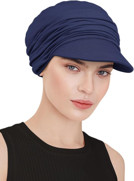 Chemo Headwear Viscose Newsboy Cap for Women Fall and Winter Hats