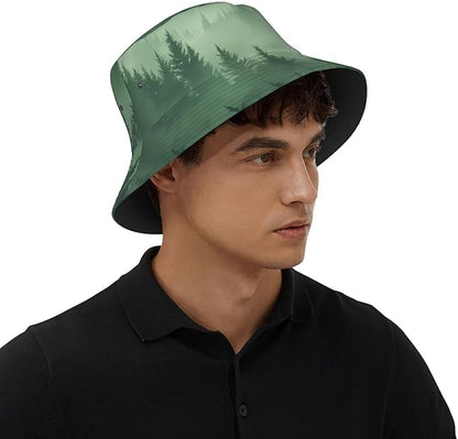 I Love U Bucket Hat Novelty Sun Hats Trendy Fisherman Cap for Men and Women
