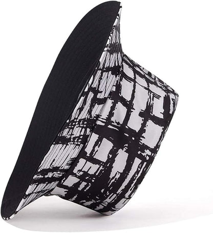 Quanhaigou Bucket Hat for Men Women,Packable Reversible Printed Sun Hats,Fisherman Outdoor Summer Travel Hiking Beach Caps