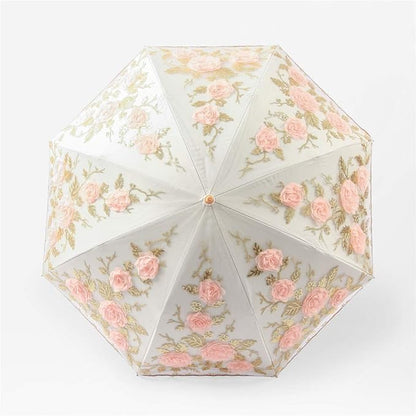 Honeystore Flower Lace Parasols for Wedding Party Lace Bridal Umbrella