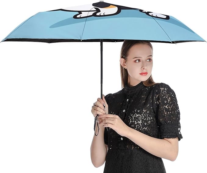 Fashion 3 Fold Sunny Rain Sunscreen Umbrella Portable Automatic Umbrella