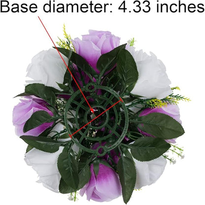 Flower Centerpieces for Wedding Tables: Wedding Table Decorations Lilac & White Flower Balls Centerpieces for Engagement Cerebration Party Center Pieces 2 Packs