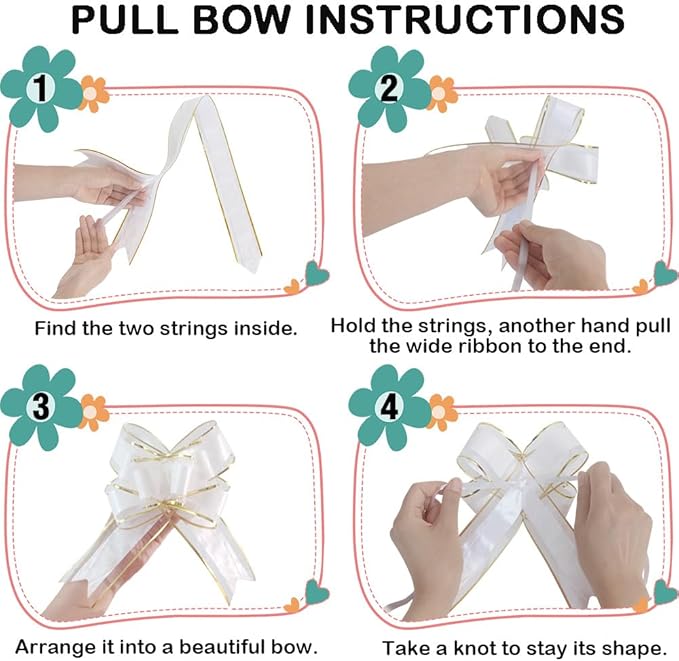 WEWILUCK Gift Wrap Bows Big, Blue Bow for Gift Baskets, Flower Bouquet, Paper, Pull Bows for Gift Wrapping, Gift Bag, Box, Baby Showers, Hanukkah(6 inches, 15PCS)