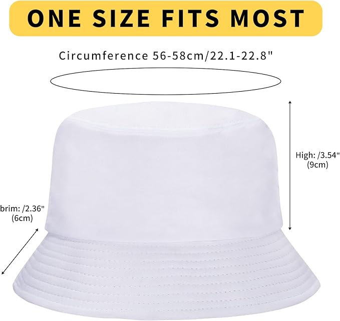 Rosoz 1 & 2 Pack Bucket Hat for Women Men Summer Travel Beach Sun Hat Outdoor Cap Unisex Bucket Hats