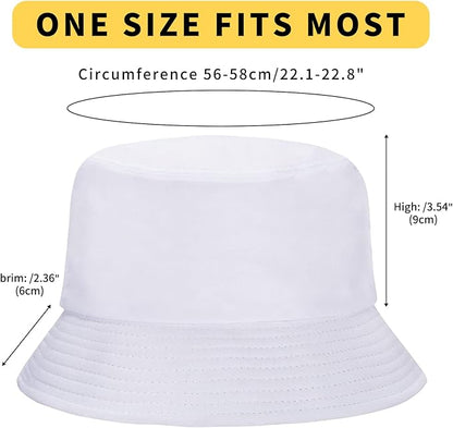 Rosoz 1 & 2 Pack Bucket Hat for Women Men Summer Travel Beach Sun Hat Outdoor Cap Unisex Bucket Hats