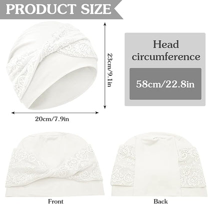 XYIYI Knot Chemo Headwear for Womens Cancer Patients, Stretchy Chemotherapy Headwraps Beanie Hats