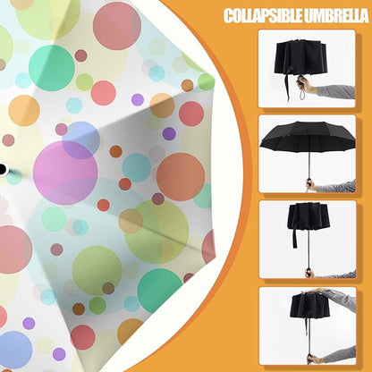 Small Compact Travel Automatic Folding Umbrella for Women, Portable Lightweight, Rain, Wind, UV Sun Shade