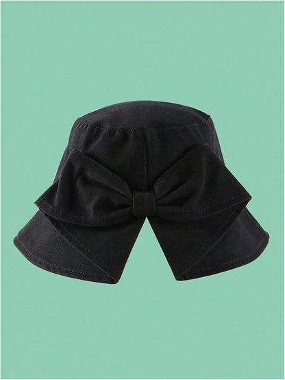 Verdusa Women's Bow Knot Wide Brim Bucket Hats Summer Outdoor Sun Hat