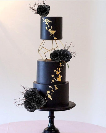 Roses Artificial Flowers,30PCS Black Glitter Roses Silk Roses for Wedding Bouquet Party Christmas Home Decor(Black)