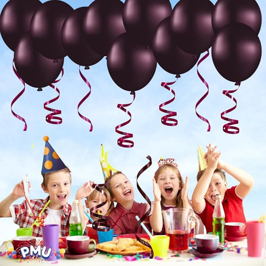 PMU Curling Ribbon - Crimped Texture Curling Ribbons for Gift Box, Birthday Party Decorations, Festival Art Craft & Christmas Décor - Burgundy Marsala 3/8 Inch X 250 Yards, Pkg/3
