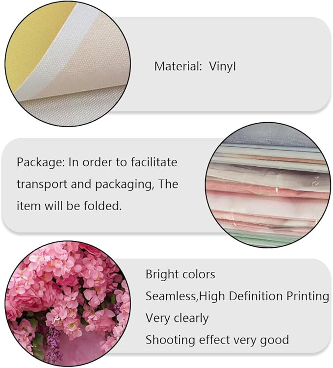 Pink Rose Flower Wall Backdrop for Birthday, Wedding, Bridal Shower, Valentine Day Party Decorations for Bridal Shower Party Decorations (6x4ft)