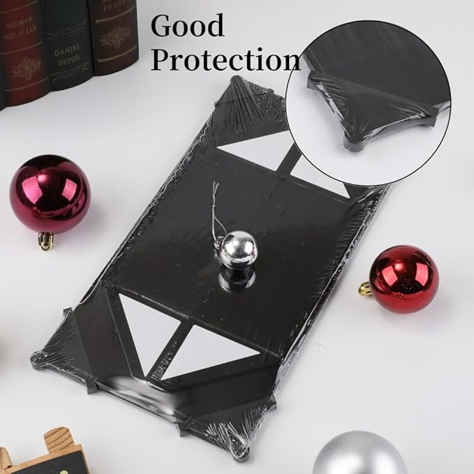 6 Pcs Small Black Gift Box 6x6x3 Inch Magnetic Gift Box Small Magnetic Box with Crinkle Paper Black Small Gift Box with Shredded Paper Luxury Gift Boxes with Lids for Presents
