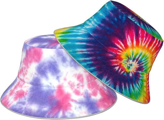 Bucket Hat Beach Summer Sun Hat Reversible Fisherman Hats Double Sided Wearing for Women Men Boys Girls