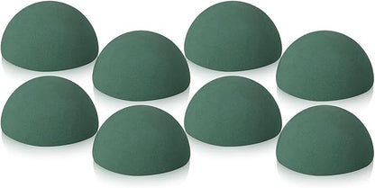 Round Dry Flower Foam 8Pcs 9cm Floral Dry Half Block for Artificial Flower Plant Wedding Bouquets Party Decoration Round Block for Craft
