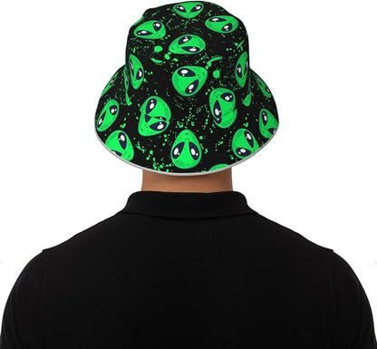 Hat Reversible Fisherman Hats Double Sided Wearing for Women Men Boys Girls