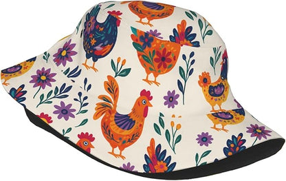 Vintage Clovers Bucket Hat Novelty Sun Hats Trendy Fisherman Cap for Men and Women