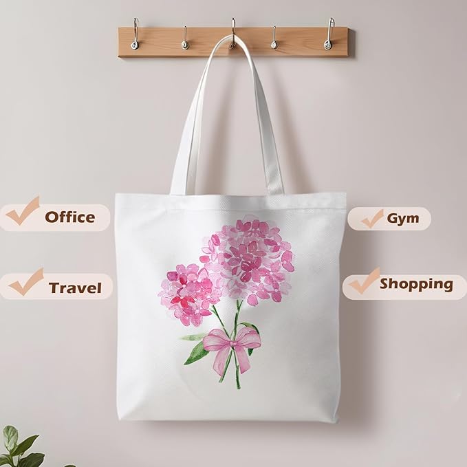 Floral Tote Bag, Floral Bag for Women, Reusable Grocery Bags Shopping Bags