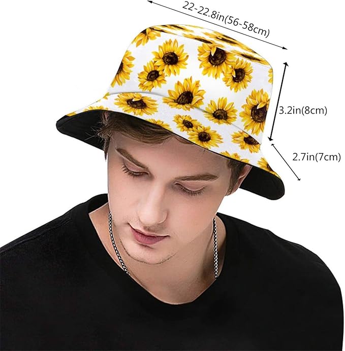 Bucket Hat Sun Beach Packable Fisherman Cap for Women Men Summer Outdoor Hiking